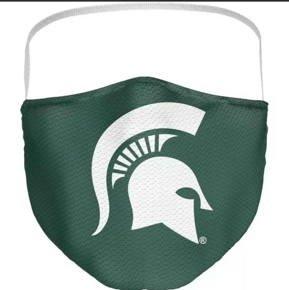 3 Pack Michigan State Spartans Licensed NCAA Washable Resuable Face Mask Cover.